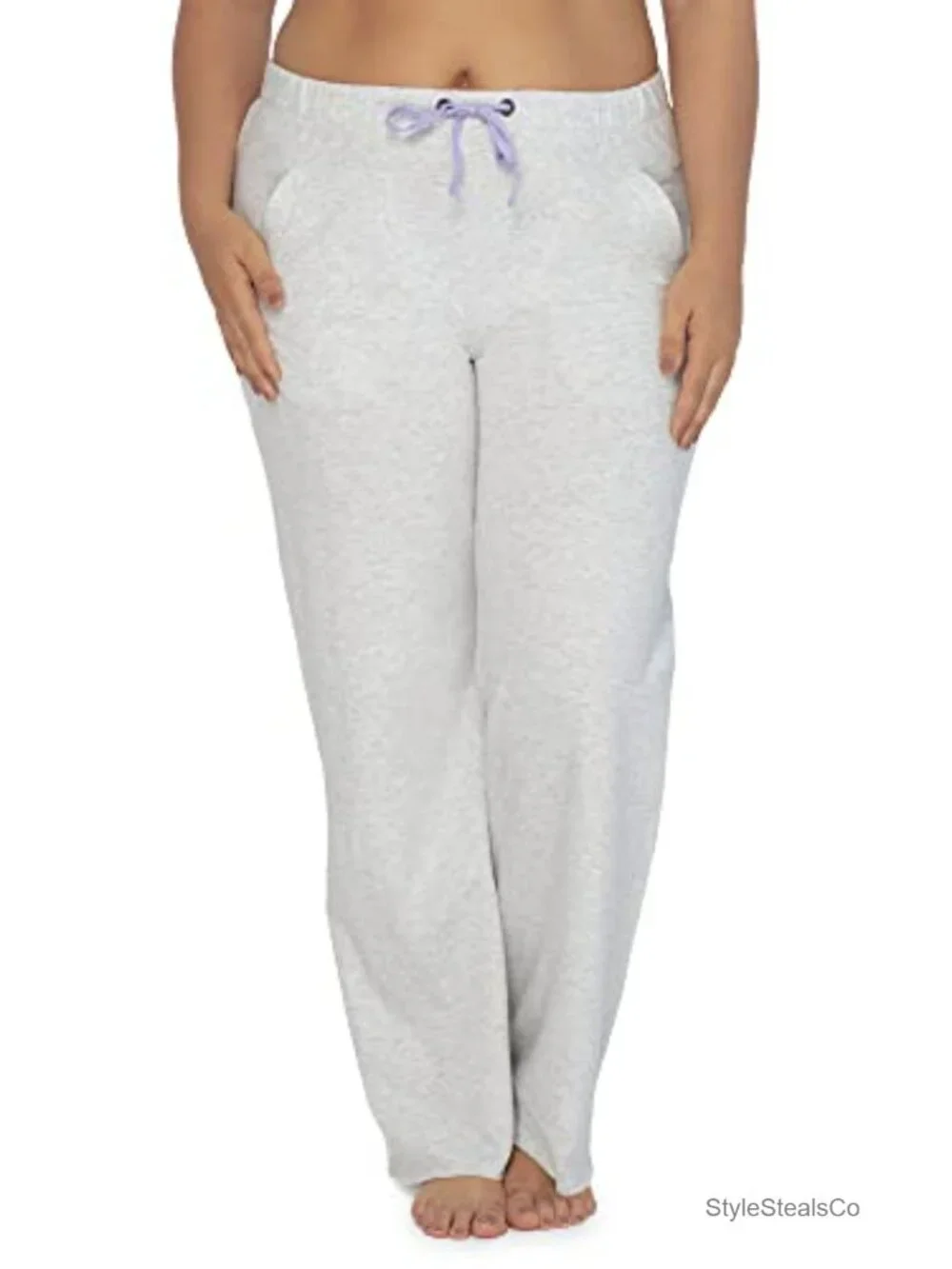 Relaxed Boyfriend Fit Lounge Pants with Pockets